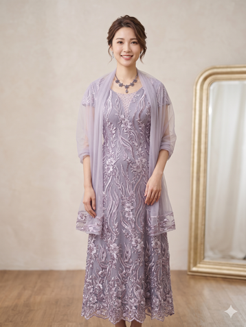 彰化真愛婚禮-高級皇室風格媽媽禮服展示