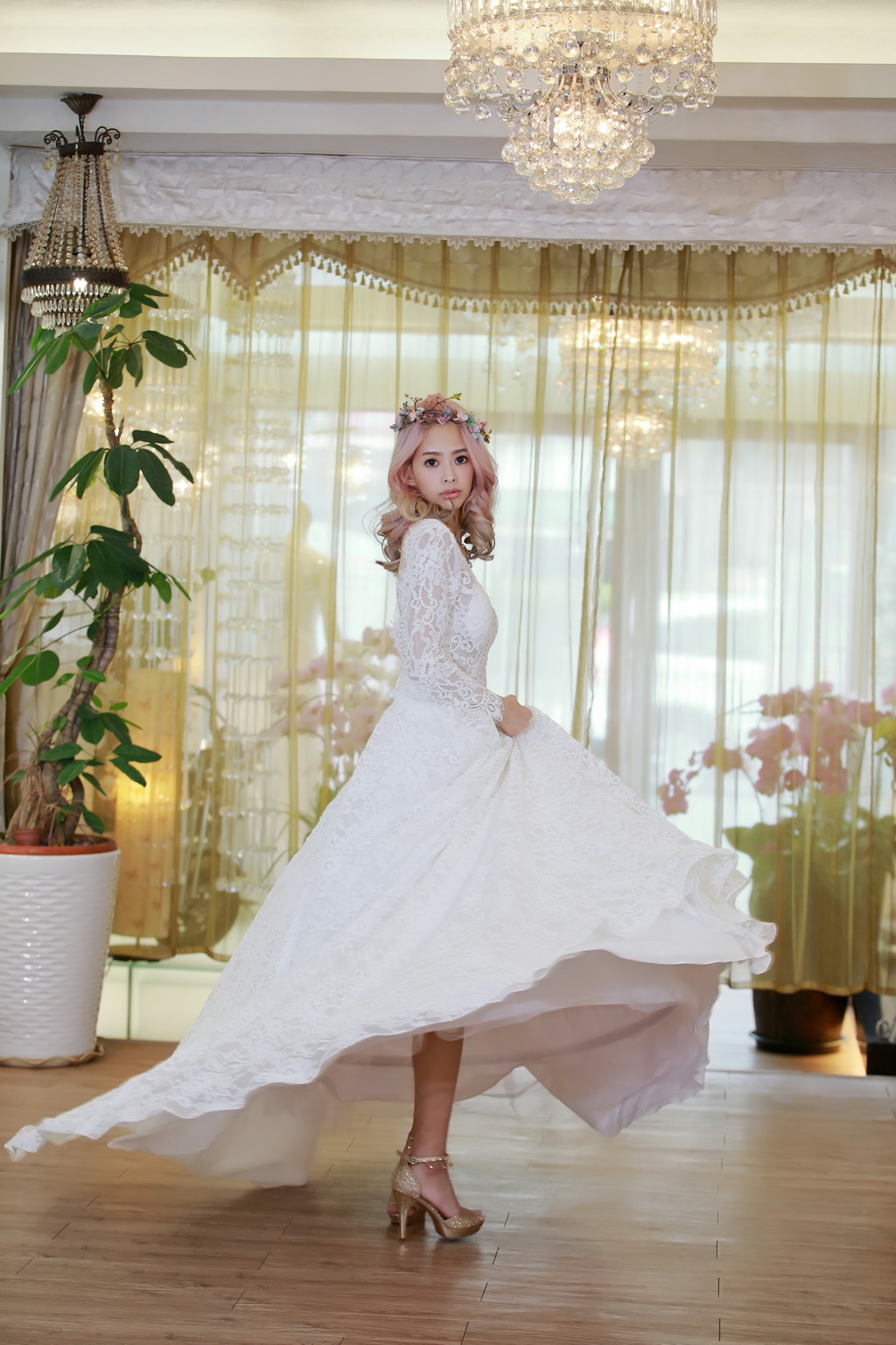 英倫復古格紋西服